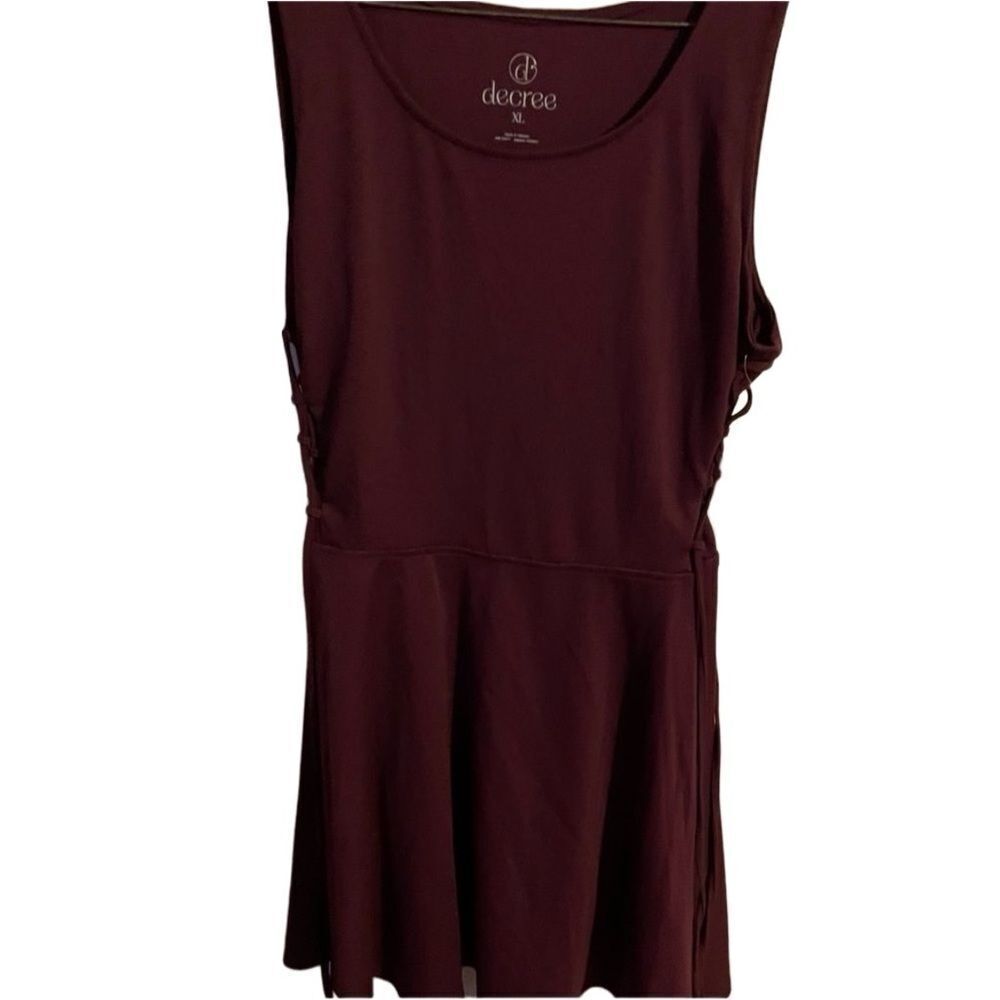 Decree  Maroon Dress